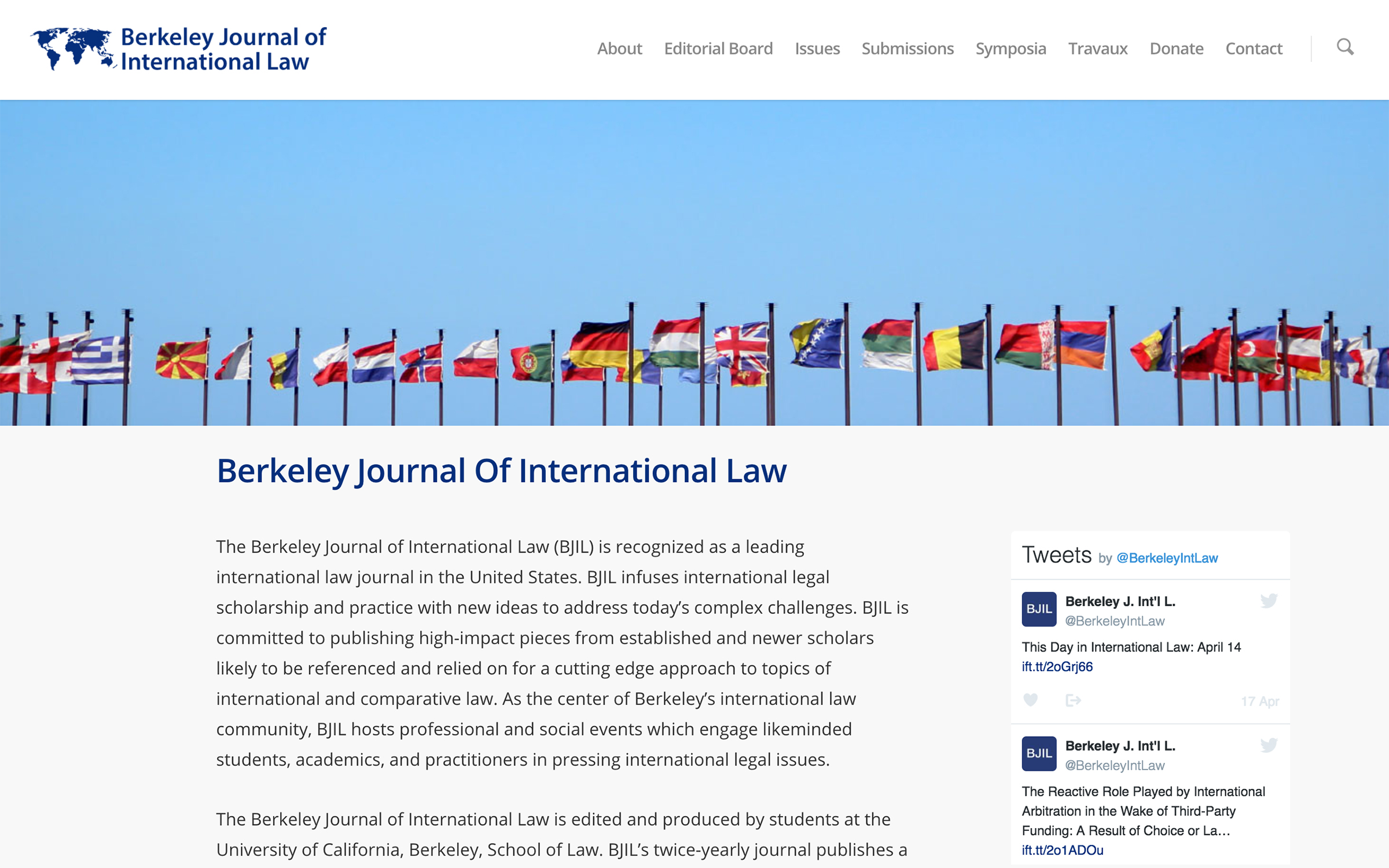 Berkeley Journal of International Law - BerrySeed Web Design Berkeley